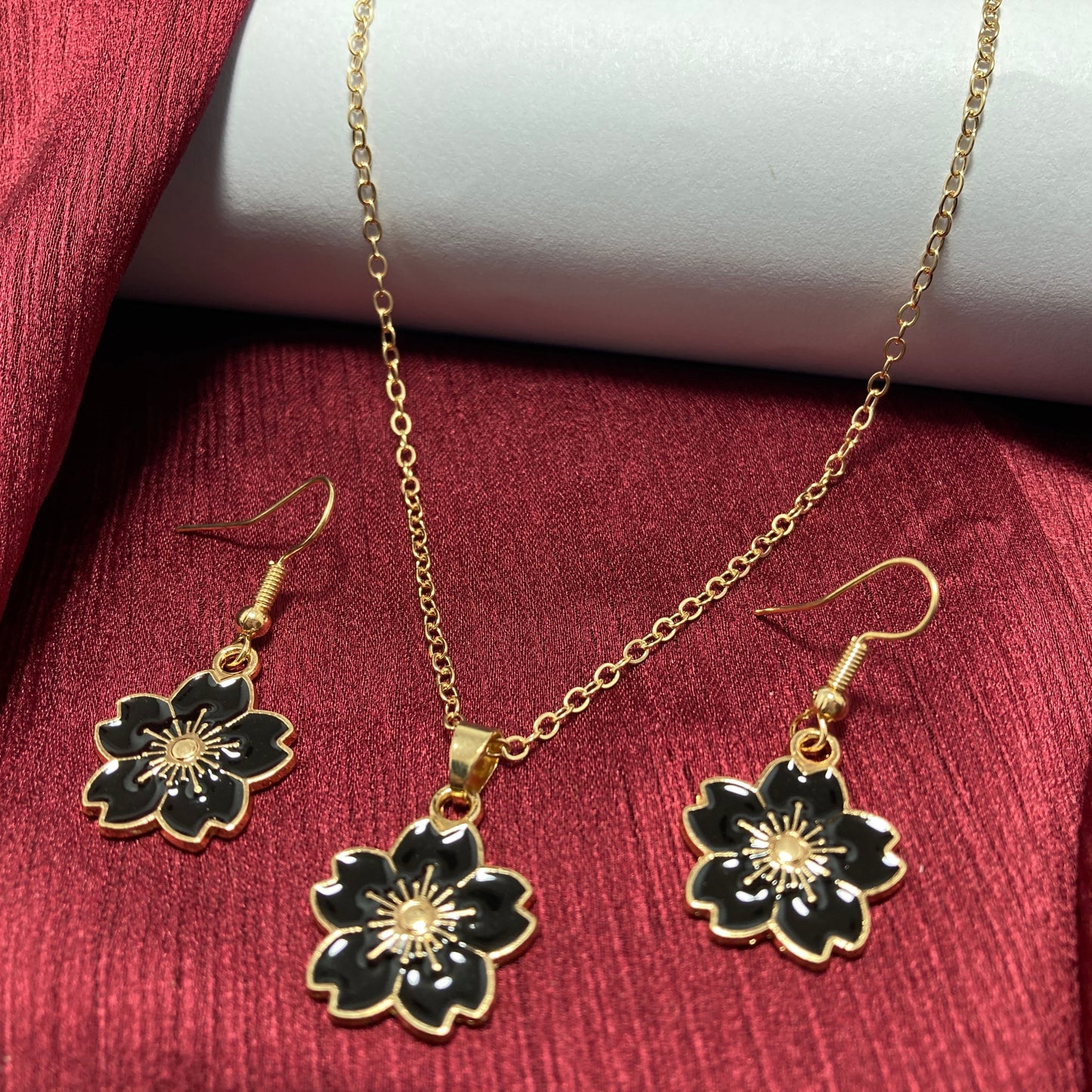 Flower Set - Pendant & Earrings