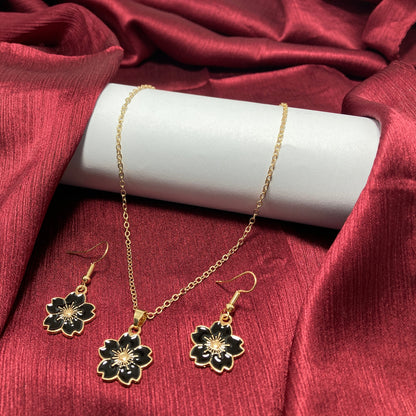 Flower Set - Pendant & Earrings