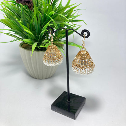 Simple Golden Jhumka